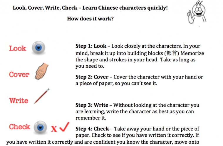How to write a check in chinese